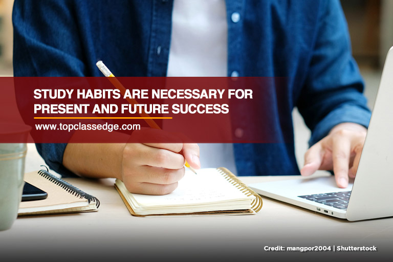 Study habits are necessary for present and future success